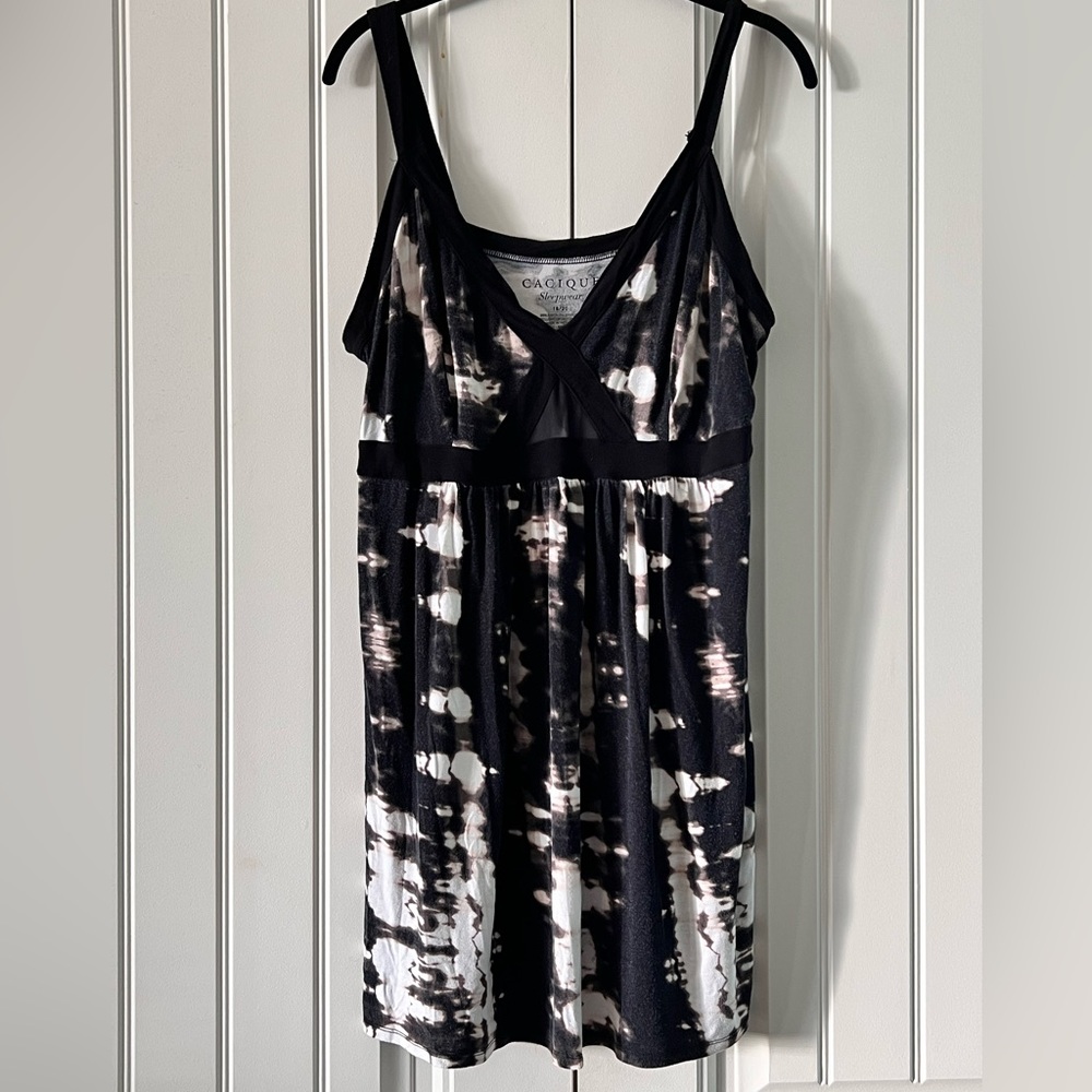 Cacique Sleepwear Soft Nightgown Sleep Dress Tie Dye Plus Size 18/20